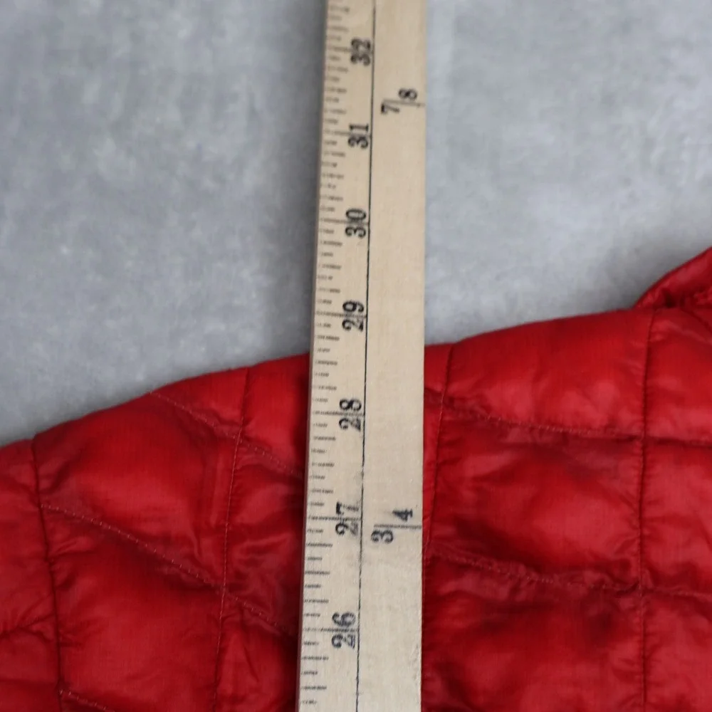 North Face Jacket Men XL Red Quilted Full Zip Thermoball Insulated Winter Puffer